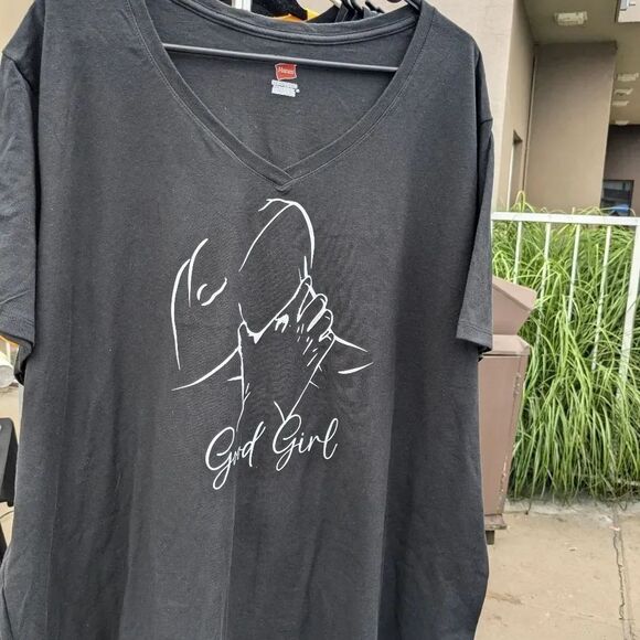 Tops - Good girl v-neck bdsm tee